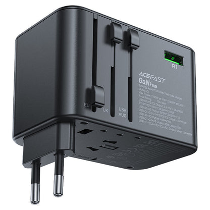 محول شحن Acefast Z1 GaN - 2300 واط + 75 واط PD (3 × USB-C + 2 × USB-A) 