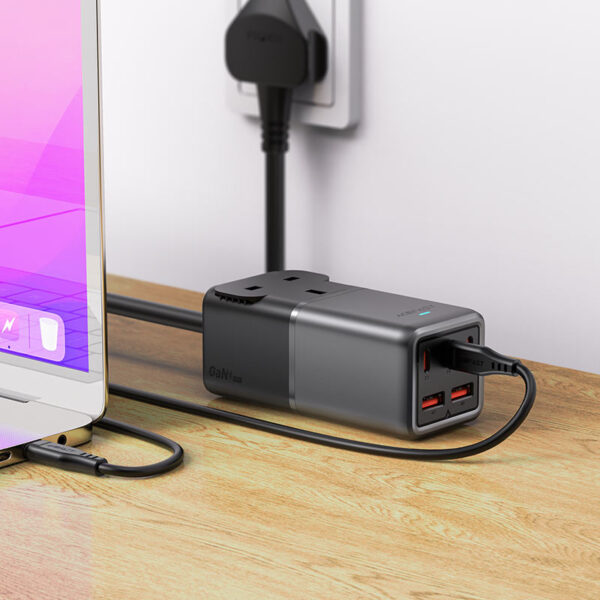 Acefast Fast Charge Power Strip Z3 PD75W GaN (3xUSB-C+2xUSB-A) - Saif Al Najmi Kw