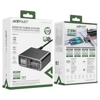Acefast Z4 GaN 218W Desktop Charger – 4 - Port Power Station - Saif Al Najmi KwDesktop ChargersACEFASTSaif Al Najmi KwZ4133268Acefast Desktop Power Station Z4 PD218W GaN (3xUSB - C+1xUSB - A) - Saif Al Najmi Kw
