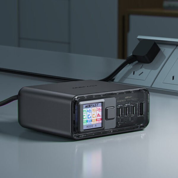 Acefast Z4 GaN 218W Desktop Charger – 4 - Port Power Station - Saif Al Najmi KwDesktop ChargersACEFASTSaif Al Najmi KwZ4133268Acefast Desktop Power Station Z4 PD218W GaN (3xUSB - C+1xUSB - A) - Saif Al Najmi Kw