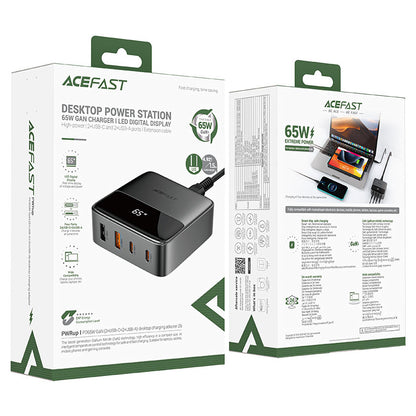Acefast Z6 65W GaN Power Station – 4 - Port Desktop Charger (UK Plug) - Saif Al Najmi KwDesktop ChargersACEFASTSaif Al Najmi KwAcefast Z6 65W GaN Power Station – 4 - Port Desktop Charger (UK Plug)