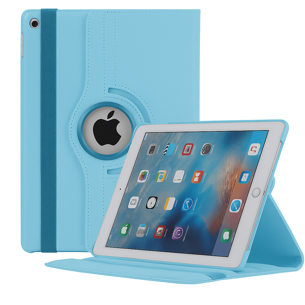 Apple iPad Rotating Book Cover Case – 360° Multi - Angle Stand (Multiple Models & Colors) - Saif Al Najmi KwIPAD COVERSSaif Al NajmiSaif Al Najmi KwiPad 10.2Light BlueApple iPad Rotating Book Cover Case – 360° Multi - Angle Stand (Multiple Models & Colors)