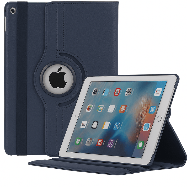 Apple iPad Rotating Book Cover Case – 360° Multi - Angle Stand (Multiple Models & Colors) - Saif Al Najmi KwIPAD COVERSSaif Al NajmiSaif Al Najmi KwiPad 10.2Navy BlueApple iPad Rotating Book Cover Case – 360° Multi - Angle Stand (Multiple Models & Colors)