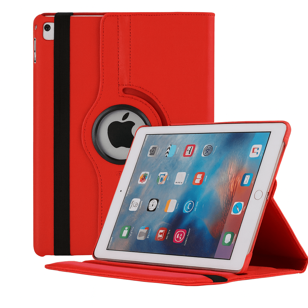 Apple iPad Rotating Book Cover Case – 360° Multi - Angle Stand (Multiple Models & Colors) - Saif Al Najmi KwIPAD COVERSSaif Al NajmiSaif Al Najmi KwiPad 10.2RedApple iPad Rotating Book Cover Case – 360° Multi - Angle Stand (Multiple Models & Colors)