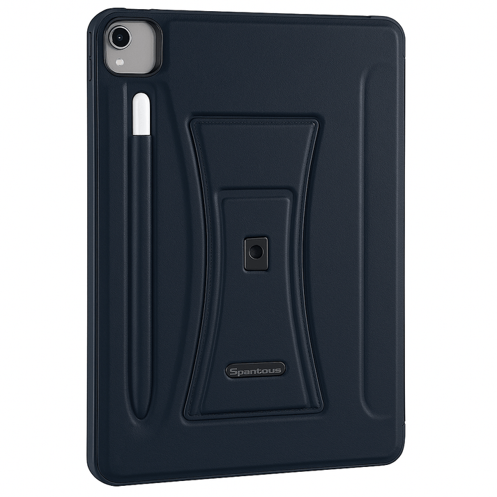 APPLE Premium Leather iPad Case with Kickstand & Apple Pencil Holder – Multiple Colors - Saif Al Najmi KwIPAD COVERSSaif Al NajmiSaif Al Najmi KwIpad 12.9 2020/21/22/23BlueAPPLE Premium Leather iPad Case with Kickstand & Apple Pencil Holder – Multiple Colors