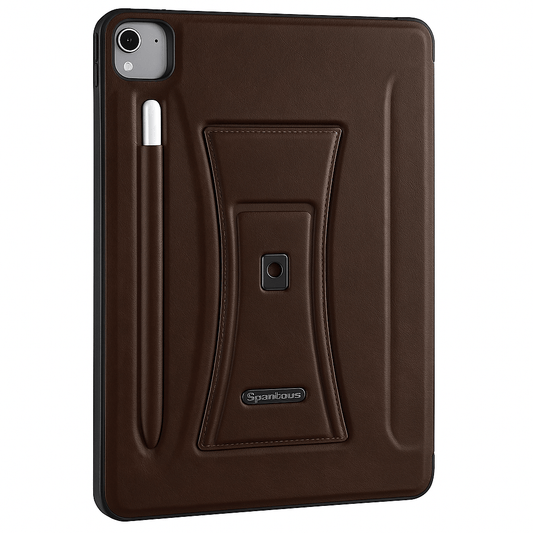 APPLE Premium Leather iPad Case with Kickstand & Apple Pencil Holder – Multiple Colors - Saif Al Najmi KwIPAD COVERSSaif Al NajmiSaif Al Najmi KwIpad 12.9 2020/21/22/23dark brownAPPLE Premium Leather iPad Case with Kickstand & Apple Pencil Holder – Multiple Colors