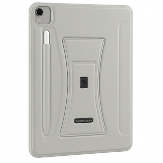 APPLE Premium Leather iPad Case with Kickstand & Apple Pencil Holder – Multiple Colors - Saif Al Najmi KwIPAD COVERSSaif Al NajmiSaif Al Najmi KwIpad 12.9 2020/21/22/23GreyAPPLE Premium Leather iPad Case with Kickstand & Apple Pencil Holder – Multiple Colors