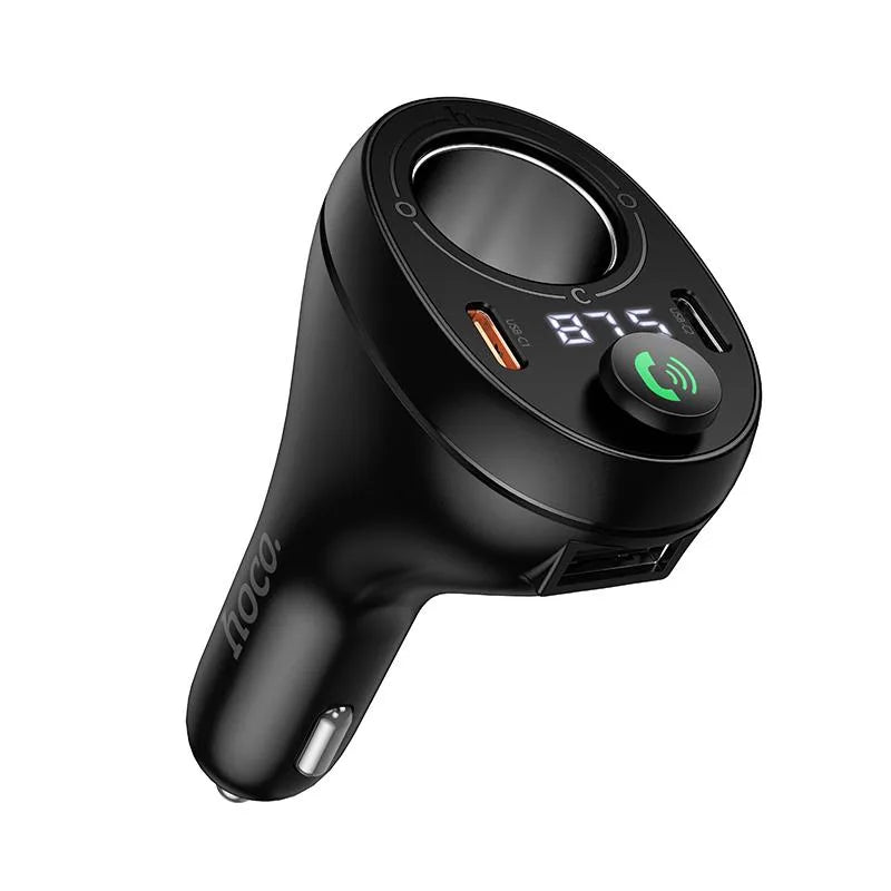 Hoco E88 Star 35W Dual USB-C Cigarette Lighter Car BT FM Transmitter