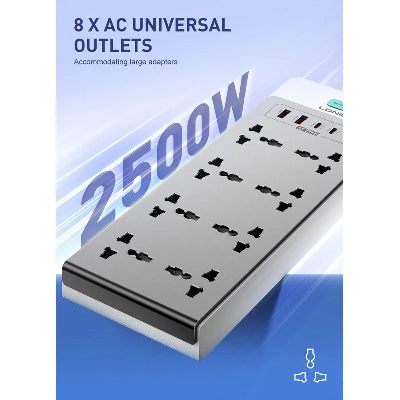 LDNIO SC4 65W GaN 13-in-1 Multi-Function Power Strip
