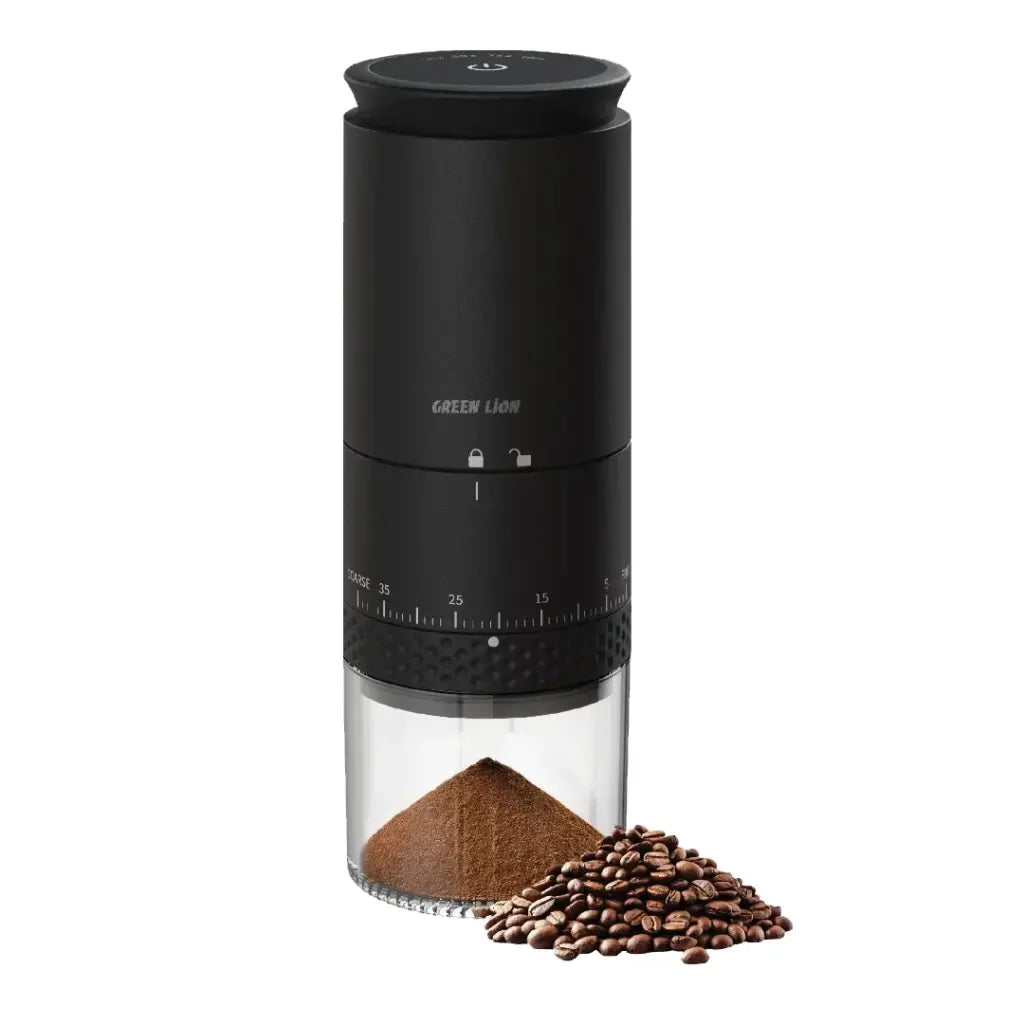Green Lion Grind Pro Coffee Grinder — Rechargeable 12500 RPM