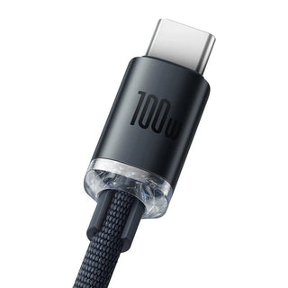 Baseus Crystal Shine Series cable USB cable for fast charging and data transfer USB Type A - USB Type C 100W 2m black (CAJY000501) - Saif Al Najmi KwData CablesBaseusSaif Al Najmi KwCAJY000501131062Baseus Crystal Shine Series cable USB cable for fast charging and data transfer USB Type A - USB Type C 100W 2m black (CAJY000501) - Saif Al Najmi Kw