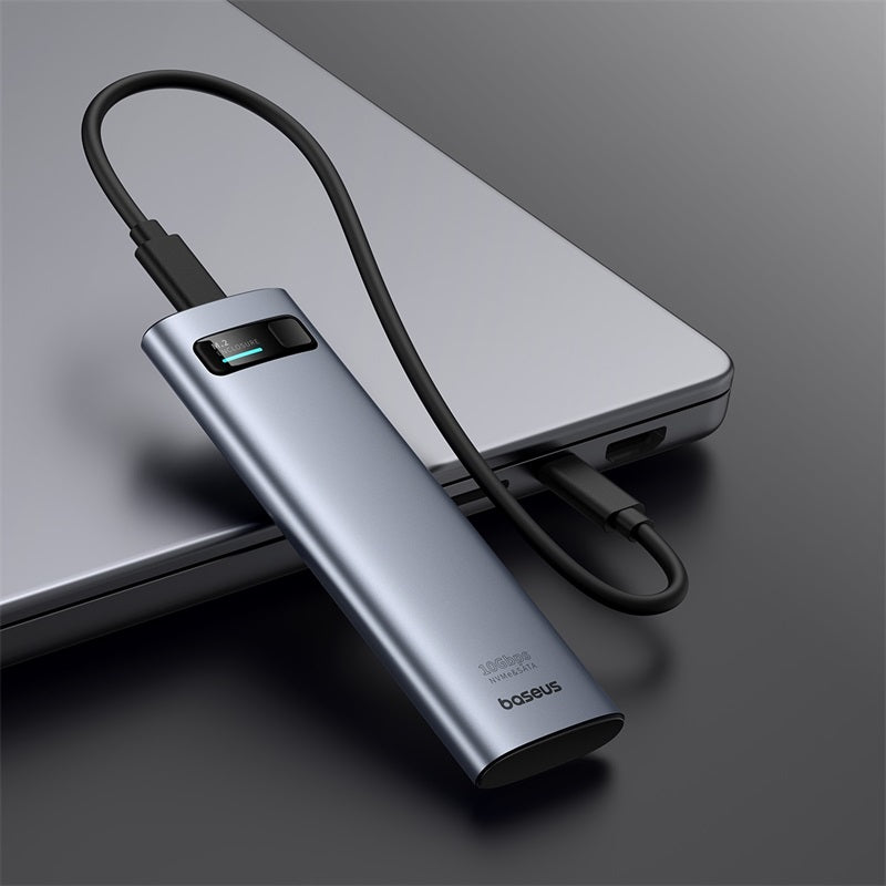 Baseus FlyJoy SSD Enclosure – Dual M.2 NVMe & SATA (USB - C Gen2 10Gbps) - Saif Al Najmi KwMemory cardBaseusSaif Al Najmi KwBaseus FlyJoy SSD Enclosure – Dual M.2 NVMe & SATA (USB - C Gen2 10Gbps)