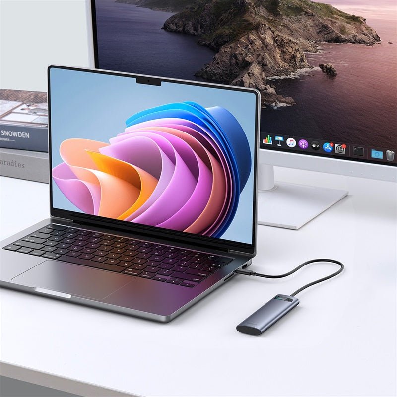 Baseus FlyJoy SSD Enclosure – Dual M.2 NVMe & SATA (USB - C Gen2 10Gbps) - Saif Al Najmi KwMemory cardBaseusSaif Al Najmi KwBaseus FlyJoy SSD Enclosure – Dual M.2 NVMe & SATA (USB - C Gen2 10Gbps)