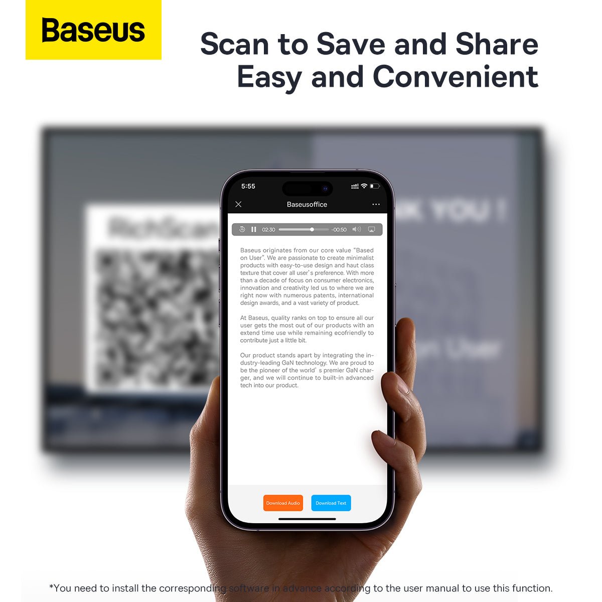 Baseus Orange Dot AI Wireless Presenter – Red Laser & Rechargeable - Saif Al Najmi KwPointer penBaseusSaif Al Najmi KwBaseus Orange Dot AI Wireless Presenter – Red Laser & Rechargeable