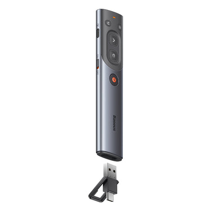 Baseus Orange Dot AI Wireless Presenter – Red Laser & Rechargeable - Saif Al Najmi KwPointer penBaseusSaif Al Najmi KwBaseus Orange Dot AI Wireless Presenter – Red Laser & Rechargeable