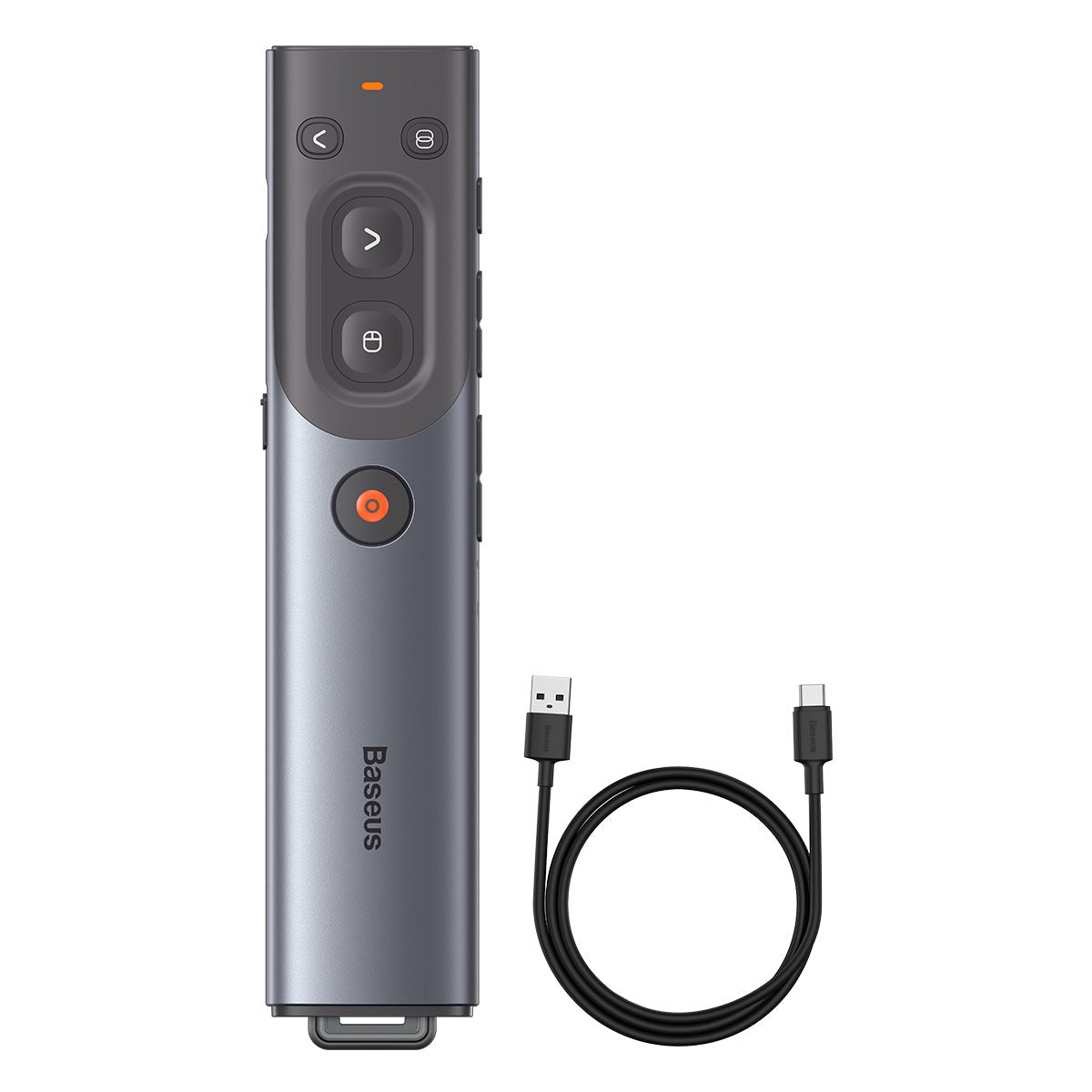 Baseus Orange Dot AI Wireless Presenter – Red Laser & Rechargeable - Saif Al Najmi KwPointer penBaseusSaif Al Najmi KwBaseus Orange Dot AI Wireless Presenter – Red Laser & Rechargeable