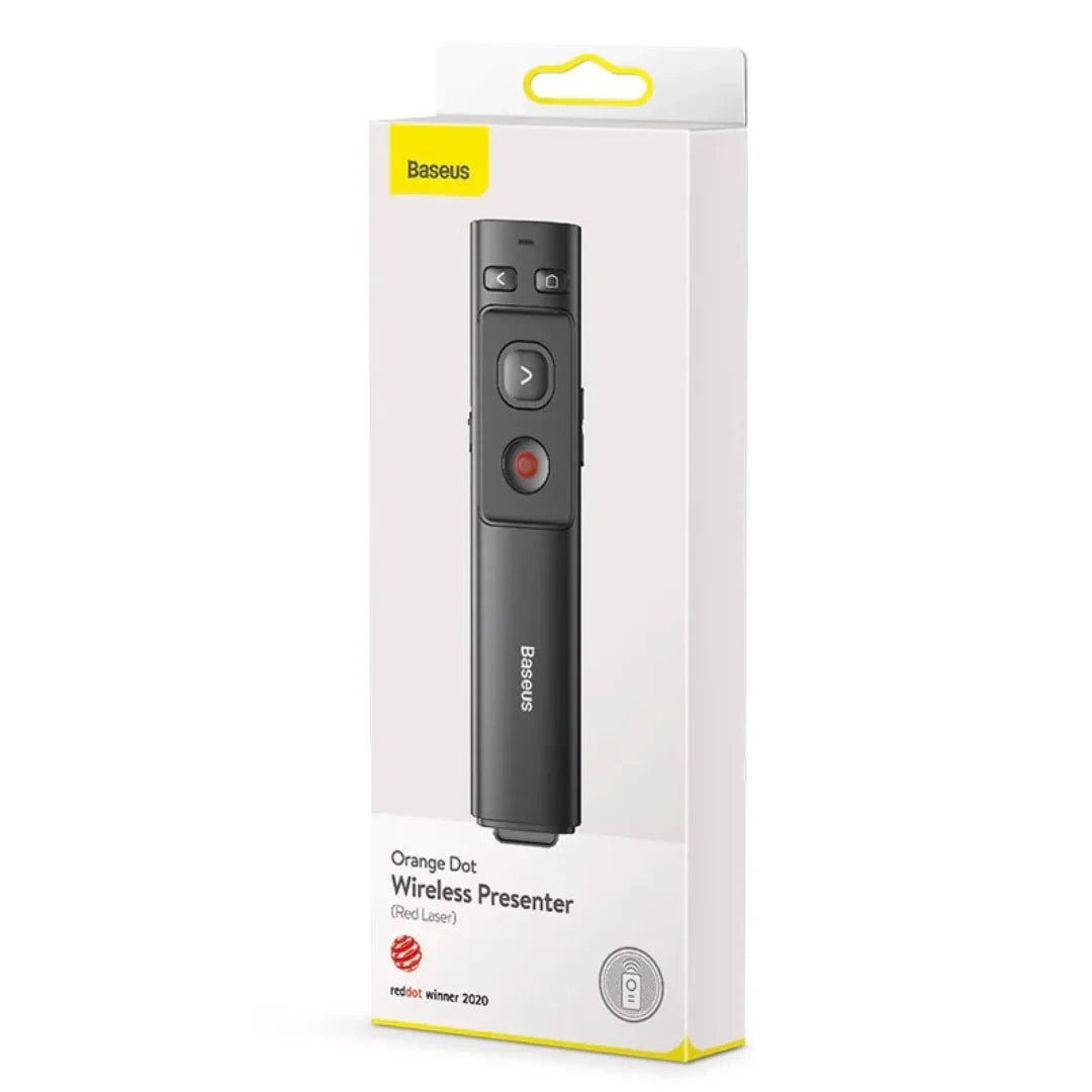 Baseus Wireless Presentation Controller – Red Laser & USB Receiver - Saif Al Najmi KwPointer penBaseusSaif Al Najmi KwBaseus Wireless Presentation Controller – Red Laser & USB Receiver