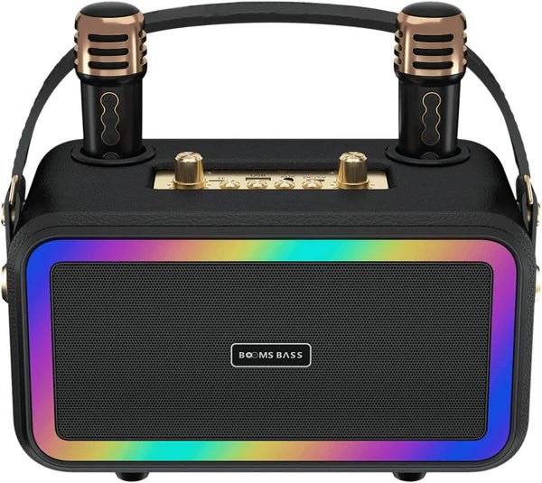 BOOMS BASS M3201+ TWS Wireless Bluetooth Dual Microphone Karaoke Family KTV Portable 3D Stereo Speaker - Saif Al Najmi KwWireless SpeakersBOOMSSaif Al Najmi KwM3201+132061BOOMS BASS M3201+ TWS Wireless Bluetooth Dual Microphone Karaoke Family KTV Portable 3D Stereo Speaker - Saif Al Najmi Kw