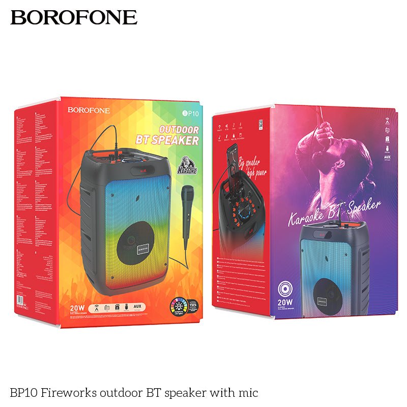 Borofone BP10 Fireworks Portable Bluetooth Speaker with Microphone - Saif Al Najmi KwWireless SpeakersHocoSaif Al Najmi Kwbp10-borofoneBorofone BP10 Fireworks Portable Bluetooth Speaker with Microphone