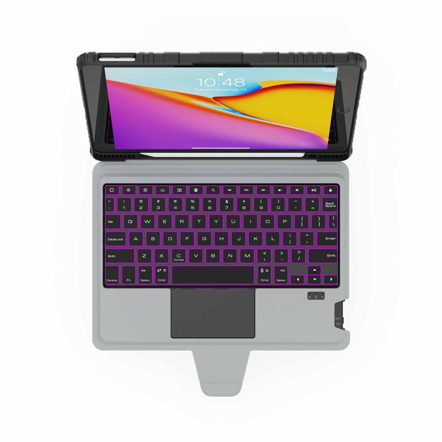 Bumper Combo Backlit Keyboard Case with Trackpad for iPad 10.2 - Saif Al Najmi KwIPAD COVERSSaif Al Najmi KwSaif Al Najmi KwBumper Combo Backlit Keyboard Case with Trackpad for iPad 10.2