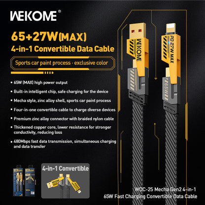 WEKOME WDC-25 Charging Cable - Fast Charging, Durable and High-Quality Cable - Saif Al Najmi Kw