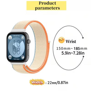 compatible with huawei watch fit 3 4 4 pro durable nylon loop strap breathable wristband smartwatch bracelet additions comfortable lightweight band for daily use and workouts 1