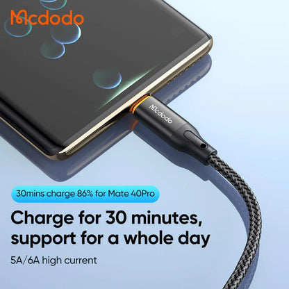 Mcdodo CA-3010 USB to Lightning 1.2m Auto Power-Off Charging Cable - Saif Al Najmi Kw