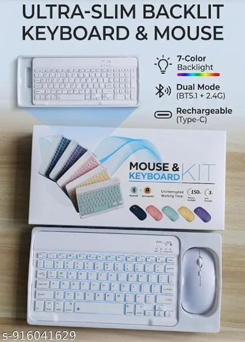YIXU Wireless Mouse and Keyboard Combo – Dual Mode Bluetooth 5.1