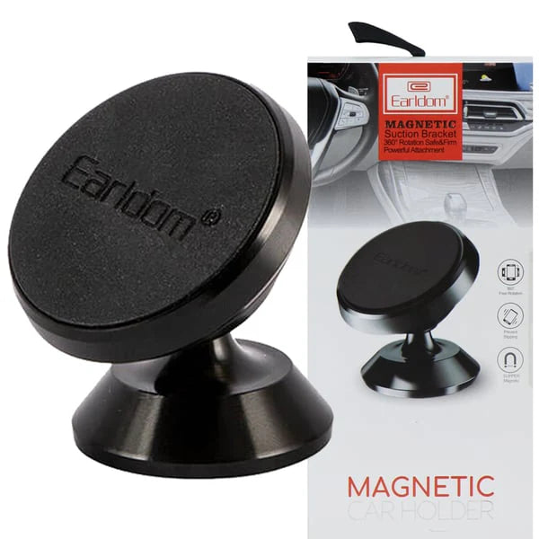 Earldom ET-EH23 Magnetic Car Holder – Compact Dashboard Mount