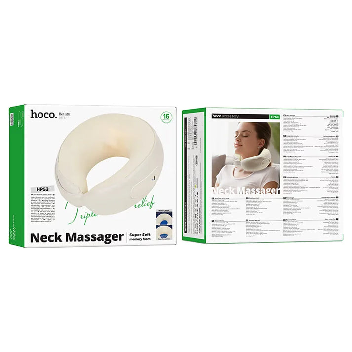 HP Neck Massager HP53 — 360° Heat Therapy Kneading Massage