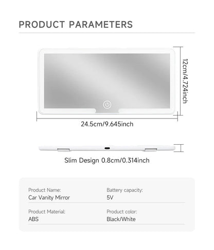 Car Interior Sun Visor LED Vanity Mirror – JDJ972 - Saif Al Najmi KwLED LightSaif Al Najmi KwSaif Al Najmi KwCar Interior Sun Visor LED Vanity Mirror – JDJ972