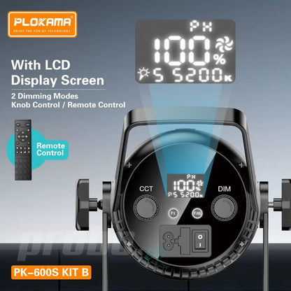 Plokama PK-600S-B Professional Softbox Lighting Kit 300W