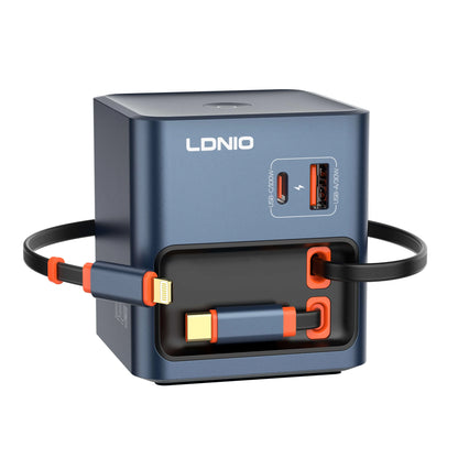 LDNIO Q16 100W GaN Charger – Extendable Cable