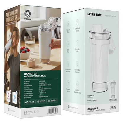 Green Lion Canister Vacuum Tumbler GNCAN590MVWH