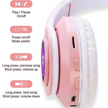 Cute Cat Stereo Foldable Wireless Headsets - Saif Al Najmi KwHeadphonesMy StoreSaif Al Najmi KwCAT EAR CXT-B39129566Cute Cat Stereo Foldable Wireless Headsets - Saif Al Najmi Kw