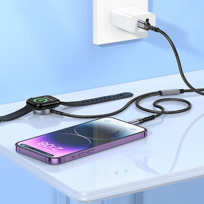CW54 2 - in - 1 charging cable iP+iWatch - White - Saif Al Najmi KwWatch CableHocoSaif Al Najmi KwCW54 WHITE132492CW54 2 - in - 1 charging cable iP+iWatch - White - Saif Al Najmi Kw
