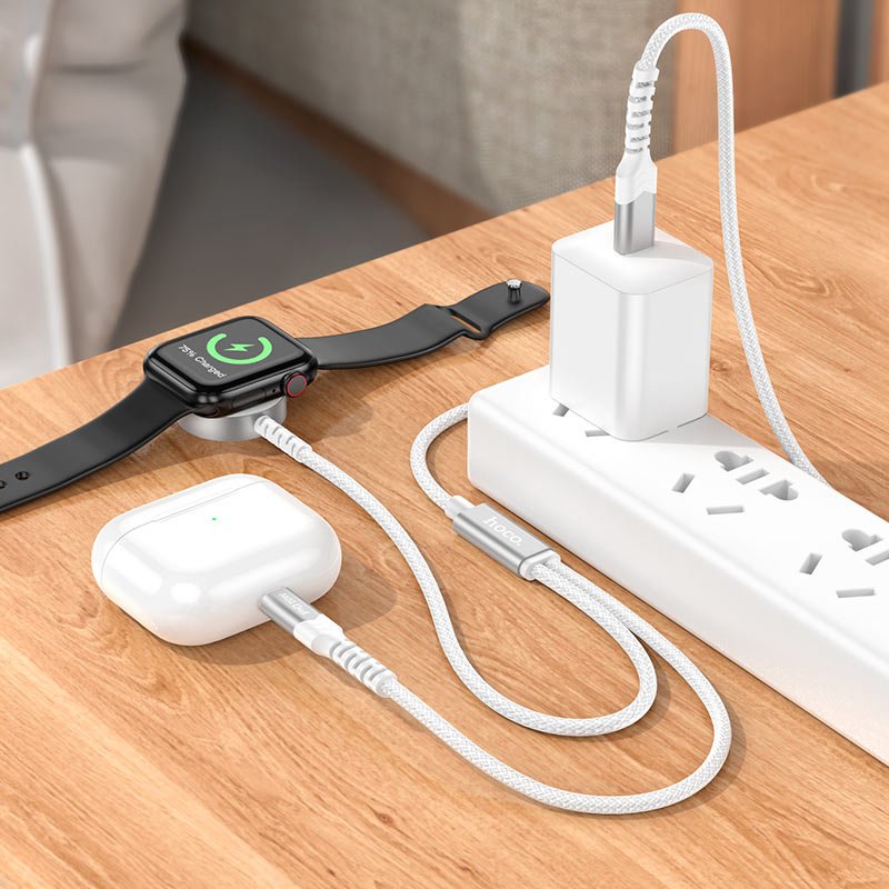 CW54 2 - in - 1 charging cable iP+iWatch - White - Saif Al Najmi KwWatch CableHocoSaif Al Najmi KwCW54 WHITE132492CW54 2 - in - 1 charging cable iP+iWatch - White - Saif Al Najmi Kw