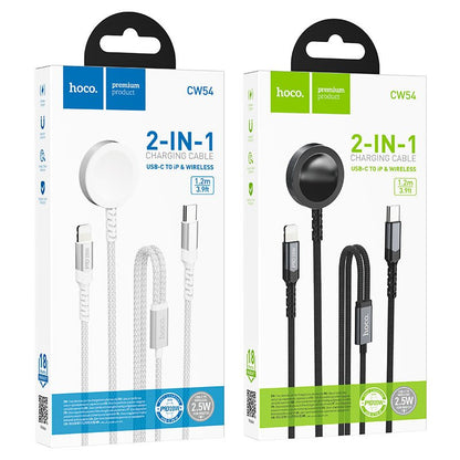 CW54 2 - in - 1 charging cable iP+iWatch - White - Saif Al Najmi KwWatch CableHocoSaif Al Najmi KwCW54 WHITE132492CW54 2 - in - 1 charging cable iP+iWatch - White - Saif Al Najmi Kw