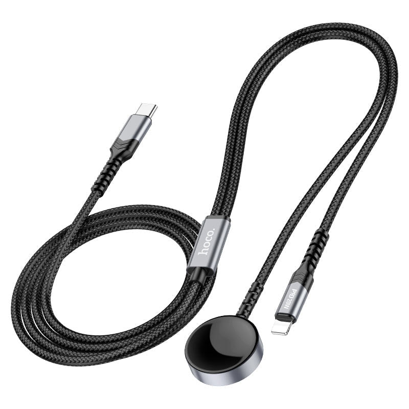 CW54 2 - in - 1 charging cable iP+iWatch - White - Saif Al Najmi KwWatch CableHocoSaif Al Najmi KwCW54 WHITE132492CW54 2 - in - 1 charging cable iP+iWatch - White - Saif Al Najmi Kw