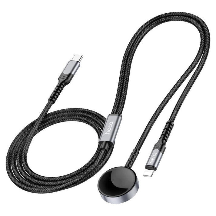 CW54 2 - in - 1 charging cable iP+iWatch - White - Saif Al Najmi KwWatch CableHocoSaif Al Najmi KwCW54 WHITE132492CW54 2 - in - 1 charging cable iP+iWatch - White - Saif Al Najmi Kw