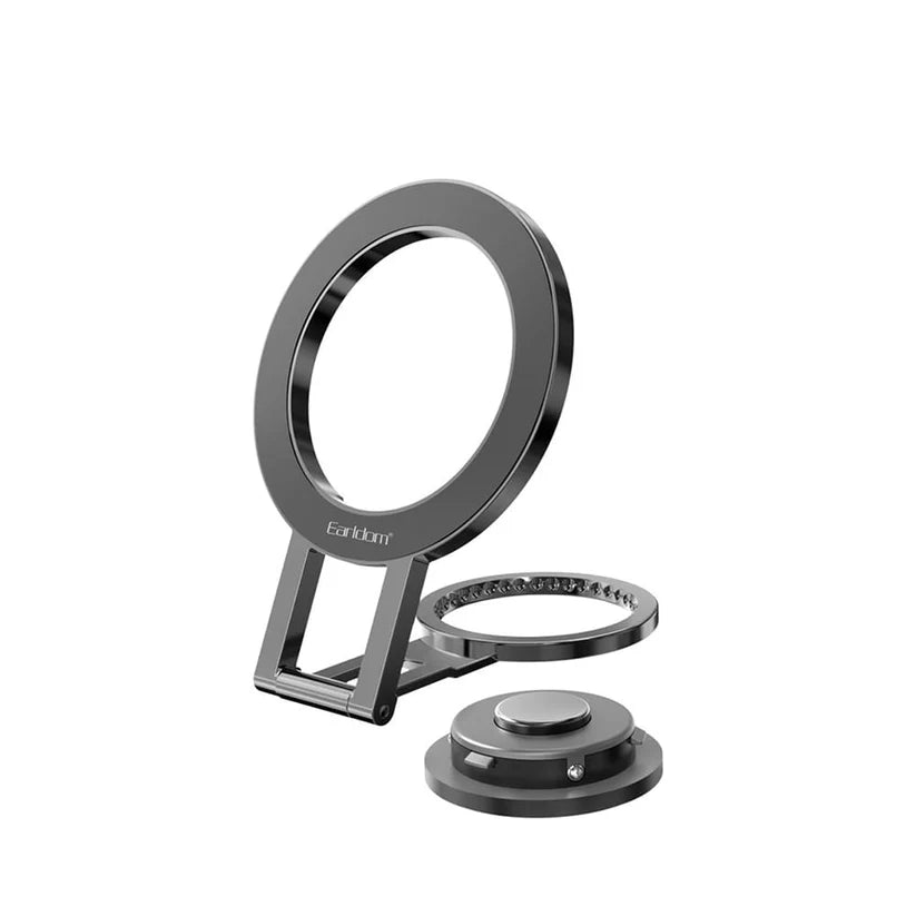 Earldom 2-in-1 Magnetic Foldable Metal Ring Phone Stand EH-272 - Saif Al Najmi Kw