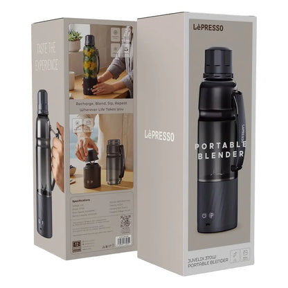 Lepresso Juvelix 370W Portable Blender — 600ml Black