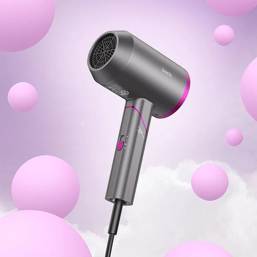 HOCO HP13 PLUS Foldable Hair Dryer – Hot & Cold Air with Compact Travel Design - Saif Al Najmi Kw