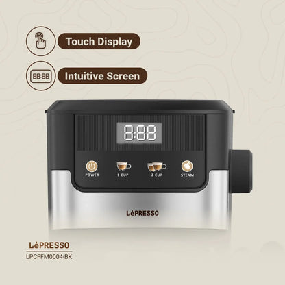 Lepresso Suprema Espresso Machine LPCFFM0004-BK – Black