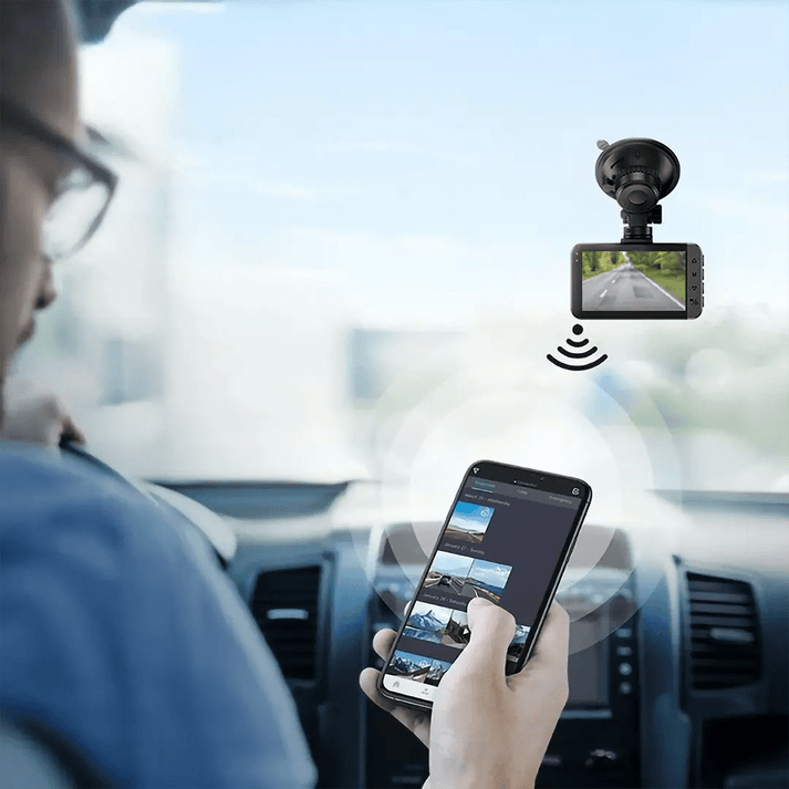 Dash Cam Pro Front & Rear Dual Camera Full HD Green Lion - Black - Saif Al Najmi KwCar Dash CameraGreen LionSaif Al Najmi KwDash Cam Pro Front & Rear Dual Camera Full HD Green Lion - Black