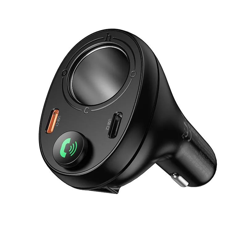 Hoco E88 Star 35W Dual USB-C Cigarette Lighter Car BT FM Transmitter