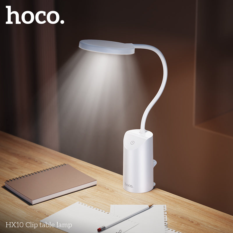 Hoco HX10 Clamp Desk Lamp – Adjustable Brightness Light
