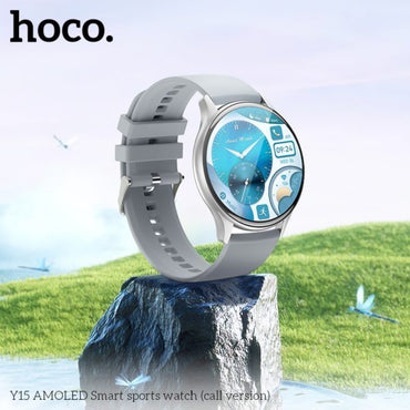 Y15 AMOLED Smart sports watch(call version) - silver - Saif Al Najmi Kw