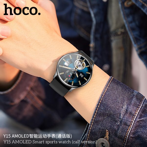 Y15 AMOLED Smart sports watch(call version) - silver - Saif Al Najmi Kw