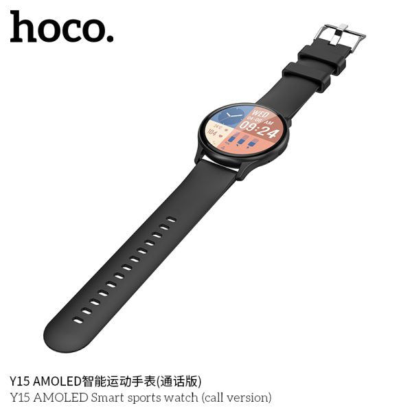 Y15 AMOLED Smart sports watch(call version) - silver - Saif Al Najmi Kw